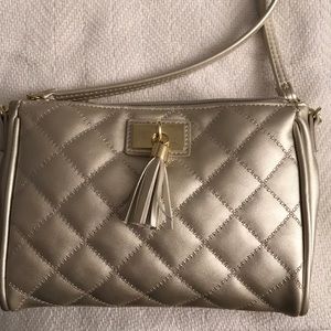 Small golden evening bag